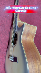 Đàn GUITAR QUEEN’S Gỗ Hồng Đào Trung Kỹ Eo Sừng ACOUTIC( Dây sắt) GHDTKA-ES4/4