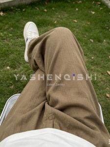 YASHENQISHI | Summer Lightweight Vintage Style Linen Leisure Pants