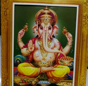 พระพิฆเนศ🔥 2แถม1​ กรอบรูปพร้อมพระคาถาบูชา