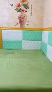 วอลเปเปอร์ หนานุ่ม กาวเหนียว นุ่ม  วอลเปเปอร์ติดผนัง ติดหัวเตียง ตกเเต่งสวยงาม สินค้าพร้อมส่ง