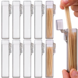 5PCS Toothpick Holder Container Living Room Cotton Swab Small Item Storage Box Pocket Dispenser