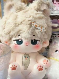 ตุ๊กตาผ้าฝ้ายชาย 20 ซม. พร้อมกระดูกและหัวเข็มขัด ตุ๊กตาเปลี่ยนชุดน่ารัก ของขวัญเล็กๆ น่ารักๆ สำหรับเด็ก