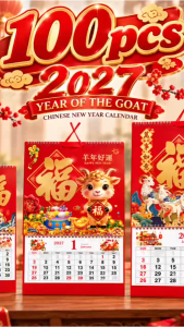 100pcs 2027 Calendar (Kalendaryo) Year of the Sheep Calendar Perfect Giveaway New Years Calendar New Years gift