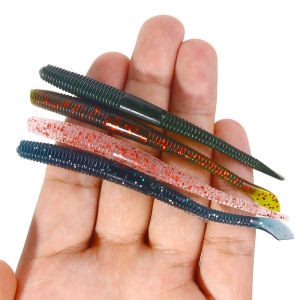 10pc 10cm 2.3g Sea Fishing Plastics Soft Lure Bait Earthworm Wobblers Trout Bait Worm Lure Spinnerbait Fishing Goods Accessories
