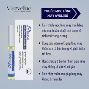 Serum dưỡng mày dài dưỡng ẩm lông mày Aveline Mỹ chính hãng | - Dưỡng ẩm | - Dưỡng mày dài | - Chất lượng Mỹ | - Hiệu quả trước và sau | - Quà tặng khi mua