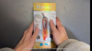 KEMEI Metal Fuselage Electric Hair Trimmer Dlc Coated Ceramic Blade 8000 Rpm Hair Trimmer KM-1741
