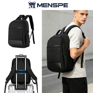 MENSPE Student Backpack Fashion Backpack Large Capacity 15.6-inch Laptop Backpack Portable Commuting Leisure Bag Travel Laptop Backpack Waterproof Business Student Bag