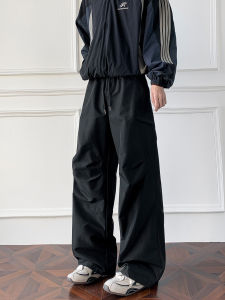 กางเกงขายาวผู้ชายสำหรับกิจกรรมกลางแจ้ง กางเกงลำลอง กางเกงขายาว ทรงขาตรง กันลม กันน้ำ พับได้ ดีไซน์ สำหรับเดินป่า กางเกง สไตล์ใช้งานได้จริง หลวม ทรงพอดีตัว