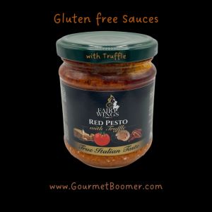 Fairy Wings Premium Italian Red Pesto Sauce with Truffle Gluten-Free Glass Jar 180g