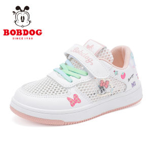 Giày Thể Thao Bobdog Cho Bé Gái Giày Đế Thấp Mùa Xuân Thu Giày Thể Thao Trẻ Em Thoáng Khí Giày Đế Bằng Trẻ Em Giày Đế Bằng Trẻ Em
