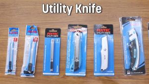 FIXTEC 18mm Utility Knife – Heavy-Duty Aluminum-Alloy Body w/ TPR Grip | FHUC0001