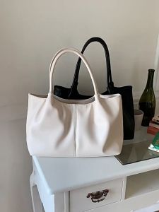Korean Fashion Classic Commuter Large Capacity Soft Leather Tote Women's Bag
