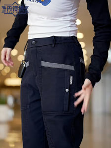 กางเกงขายาวทรงตรงลำลองสำหรับผู้ชาย กางเกงขายาวทรงตรงสีเทาบางสำหรับใส่ทำงานในช่วงฤดูร้อน กางเกงขายาวทรงหลวมสำหรับใส่ทำงาน