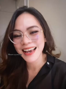 VIRAL Frame Kacamata Photocromic Antiradiasi Wanita Cat Eye M.E 98525 Request Minus Cylinder Lensa Blueray/BluecromicKacamata Fashion Wanita