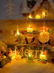 Đèn led họa tiết giáng sinh đèn trang trí decor không khí noel đèn nhiều màu sắc treo cây thông-Happy Life 4Kid