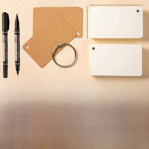 Blank Love Voucher Memory English Word Learning Cards Pinyin Field Grid DIY Creative Trendy Business Supplies Stationery