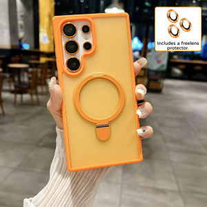 Luxury Magnetic Lens Protector Phone Case For Samsung Galaxy S26 Ultra S25 Plus S24 S26Ultra S25Ultra Shockproof Cover Funda