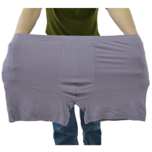 Loose High-Waist Modal Briefs for Men plus Size Comfortable Breathable Flat-Cut Underwear Antibacterial Bamboo Charcoal Fabric