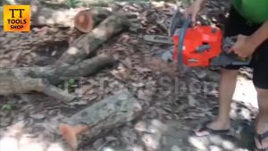 KANTO เลื่อยยนต์ 0.8 แรงม้า พร้อม โซ่เลื่อยยนต์ 11.5" รุ่น KT-CS2000E [ โซ่ 3 เส้น ] สามารถติดได้ทุกองศา [ โซ่ 21 ฟัน ]