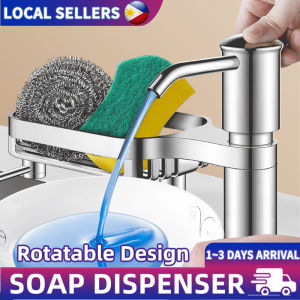 Head Hand Press Sink Soap Dispenser Silver Liquid Soap Dispenser Pump Extension Tube For Kitchen Sink