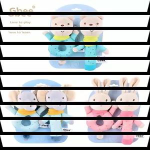 [2pcs/set] Gbee Organic Cotton Rattle Toy Newborn Baby Infant Soothing Toy