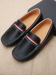 Giày Da Trẻ Em Giày Đơn Cho Bé Trai Giày Biểu Diễn Mùa Xuân Thu Giày Da Thật Màu Đen Giày Trẻ Em Giày Thể Thao Cho Bé Trai