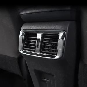 Ốp Trang Trí Cửa Gió Điều Hòa Phía Sau Xe Toyota RAV4 XA50 2019-2025 Hybrid Chất Liệu Thép Không Gỉ Phụ Kiện Nội Thất