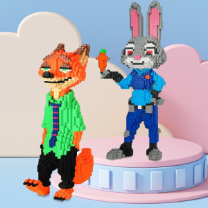 Nanafine【🔥พร้อมส่ง🔥】Anime Fun Small Grain Building Block Luffy Yoshi Pikachu Building Block DIY Mini Block Chipper รุ่นประกอบ Mirco Building Block ของเล่นสำหรับเด็ก