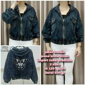 JAKET JEANS JUMBO POLOS BAHAN JEANS PREMIUM (LEMBUT) DIJAMIN BAHAN BAGUS DAN JUMBO (KETERANGAN LD ADA DI FOTO)