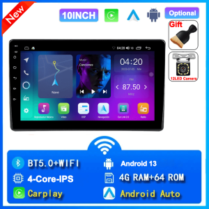 7/9/10inch 2 Din Car Audio Android 13 Car Radio Android auto Carplay 64G Automotive Multimedia Player BT Car intelligent Systems