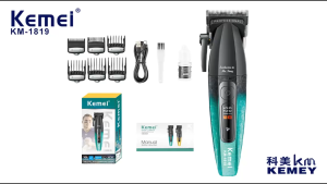 Kemei 1819 & 1817 8000RPM LED Strong Powerful Li-battery Professional Barbering Hair Clipper