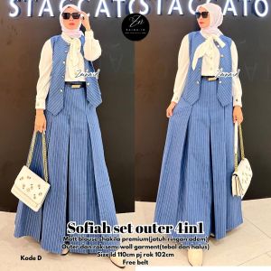 ZA SETROK 3IN1 SETELAN 4IN1 VIRAL BEST SELLER TERLARIS NEW SETELAN WANITA OOTD ONE SET ROK BY ZAINA
