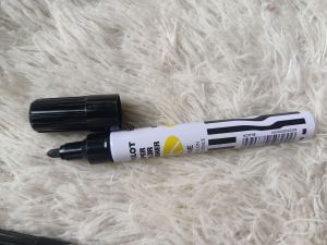 Black Marker Pilot (permanent and whiteboard marker)