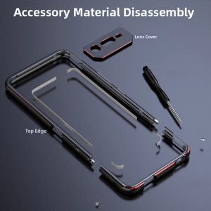 Rok-Versatile-Shell-For-SurfacePro-X6 Metal Frame Phone Case Lightweight Breathablerog-design Protector for Asus RogPhone-series