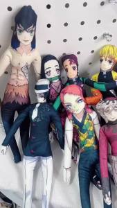 Bandai | Demon Slayer Akaza Plush Doll Poseable Tích Hợp Dây Nhồi Bông Hình Mugen Train Đồ Chơi Sưu Tập Dành Cho Người Hâm Mộ Anime Từ 14 Tuổi Trở Lên