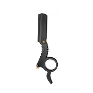 Professional Single Ring Barber Single Edge Shave Razor Vintage Classic Edge Razor with Easy Blades Replacement for Barber Salon