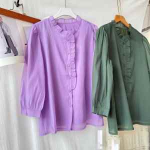 Áo Sơ Mi Tay Dài Cổ Đứng Mới Kiểu Trung Quốc Mỏng Mùa Thu Chống Nắng Áo Len Cardigan Cổ Chữ V Tay Dài Bằng Lụa Tơ Tằm