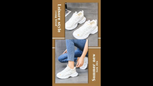 ผลิตภัณฑ์ใหม่SALE รองเท้าผ้าใบผู้หญิงลำลอง ระบายอากาศได้รองเท้าผ้าใบผ้าตาข่าย รองเท้าวิ่งสีขาวสไตล์เกาหลี ไซส์ 36-40