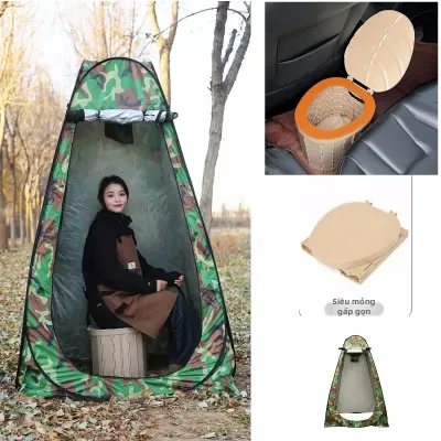 Lều Toilet Di Động Ngăn Hôi Cho Người Lớn