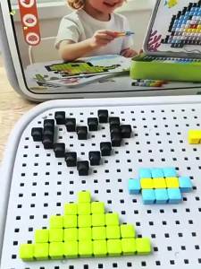 New 3D Kids Mushroom Nail Puzzle Educational Toys Color Perception Cultivate Concentration and Creative Skills Birthday Gifts