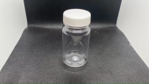 ขวด 90 มล.(12 ใบ) สีใส + ฝาเกลียวสีขาว