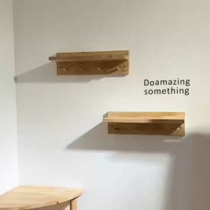 Natural Signature 0079 T Hanging Shelf/Wall Shelf/Wooden(Set of 2)/自然木语/墙上挂架/木制架 (2件组) #SNS #WD