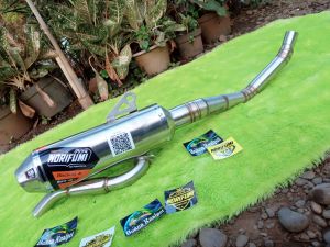 Knalpot CRF ALL KLX DTRACKER WR SCORPIO TRAIL TIGER TRAIL DLL Full System. Norifumi Rocket 4 Boreup. Inlet 50 mm & Outlet 50 mm