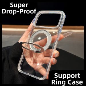 DAIMANG | Magnetic Rotating Stand Case for iPhone 17 Pro Max Orange