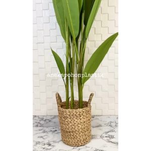 Pohon Hias Daun Pisangan Heliconia Bunga Bird Of Paradise T165 Latex Artificial Pot Dasar  Cover Eceng Gondok Handle Medium Dekorasi Pajangan Ruangan Aesthetic