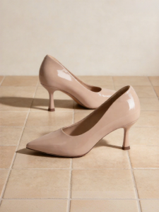 Josiny | Bare-Colored Pointed Heels Thin Heel Shallow Mouth Comfortable High Heels
