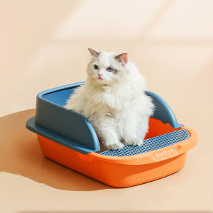 Cat Litter Box: Tempat Bak Pasir Kucing, Tempat Pup Toilet Kucing