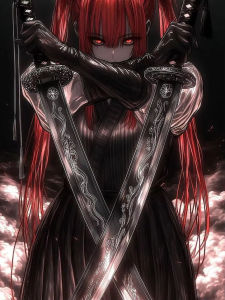 KAYOU | Oil Painting By Numbers Dark Anime Demon Figure Scythe Moon on Canvas Home Decor for Living Room Bedroom Handmade Gift Frameless