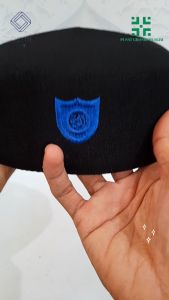 Peci peci malaysia murah malaysia logo songkok kopiah hitam logo Biru