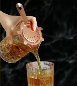 Dụng Cụ Chặn Đá Strainer Nhiều Màu Sắc Thép Không Gỉ Dày Bền Tay Cầm Dài Lọc Đá Lọc Đá Cocktail Lọc Đá Trà Sữa